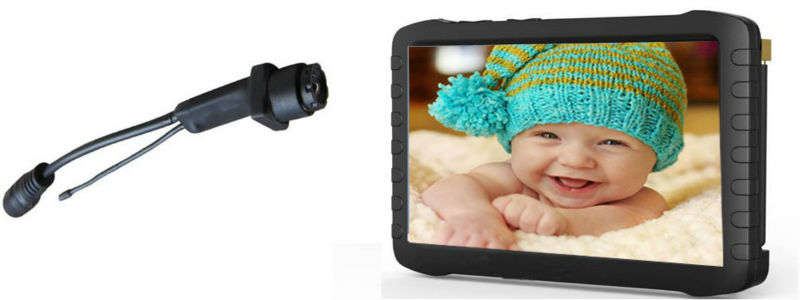 50deg Wireless Mini Camera + 5.8GHz Wireless 5inch HD DVR Protable Monitor Receiver