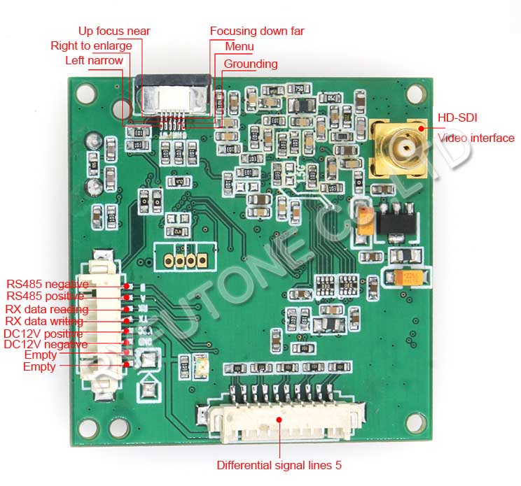 SDI Encoding Cctv Board Camera Module Compate SONY And VISCA Protocol For SONY FCB HD Camera Module 