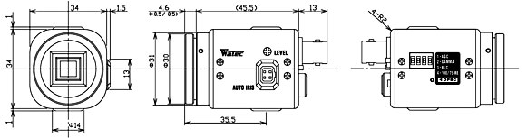 Watec WAT-250D2 High Sensitivity 1/3 540TVL Color CCD Camera